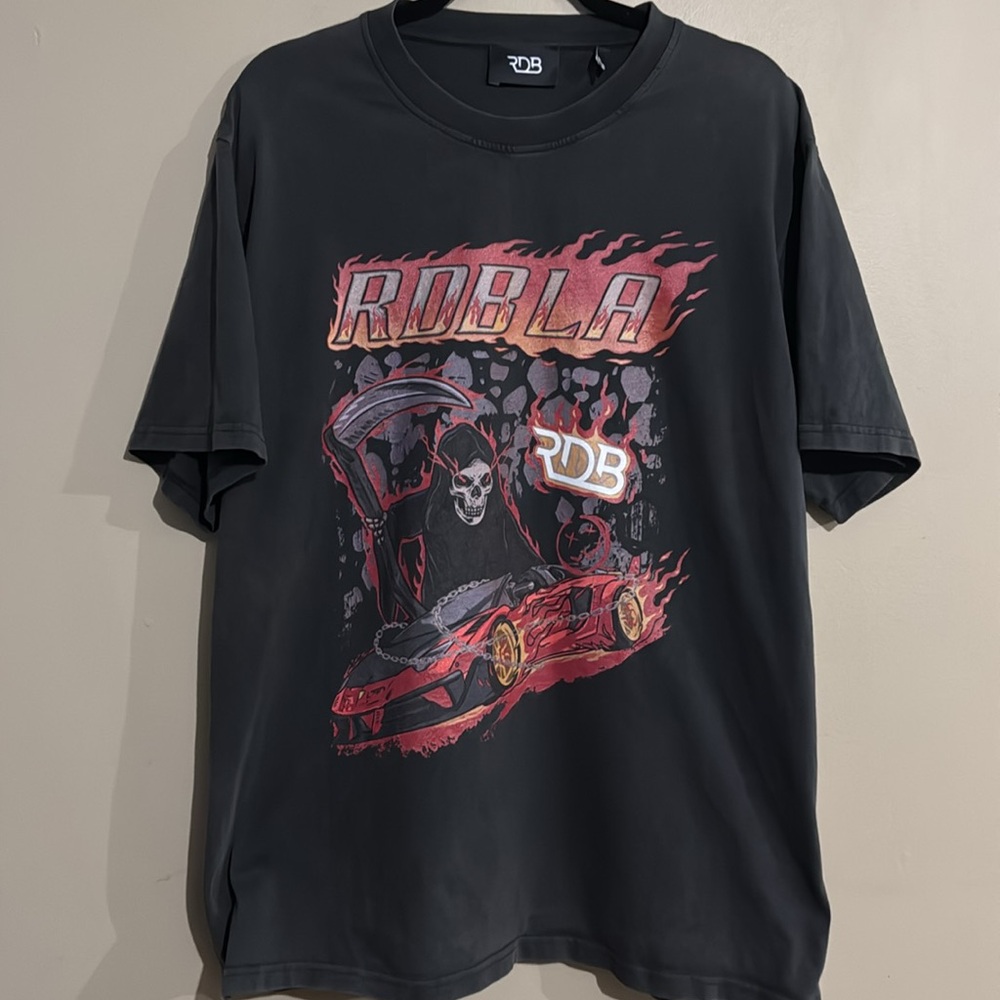 RARE! RDB ROBLA 100% Organic Cotton Black Graphic T-Shirt Men's Size XXL YouTube